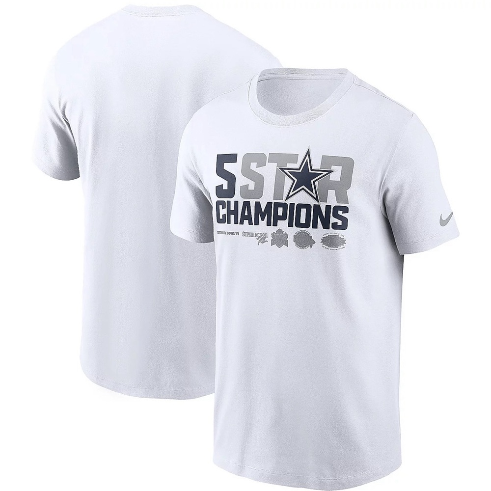 Nike Men's Dallas Cowboys Local Pack 5 STAR CHAMPIONS s/s T-Shirt Mens Sizes NWT